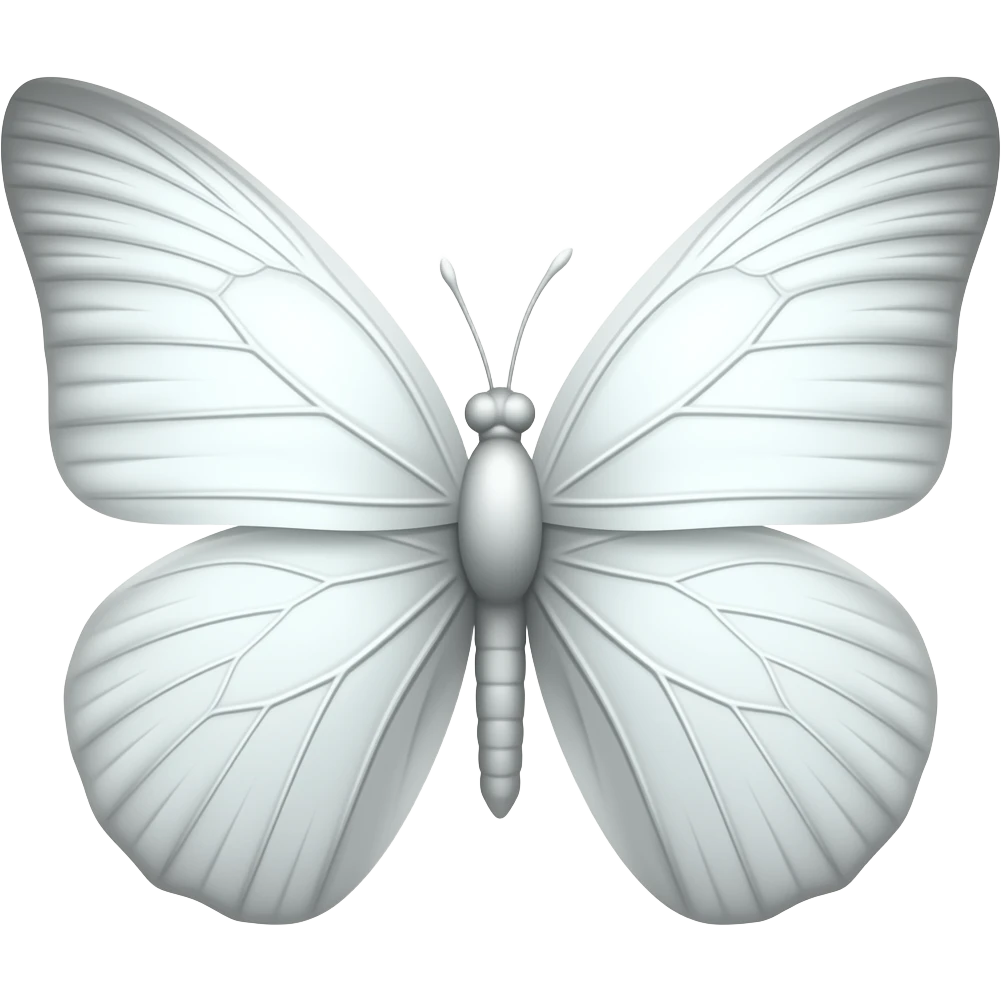 White butterfly emoji