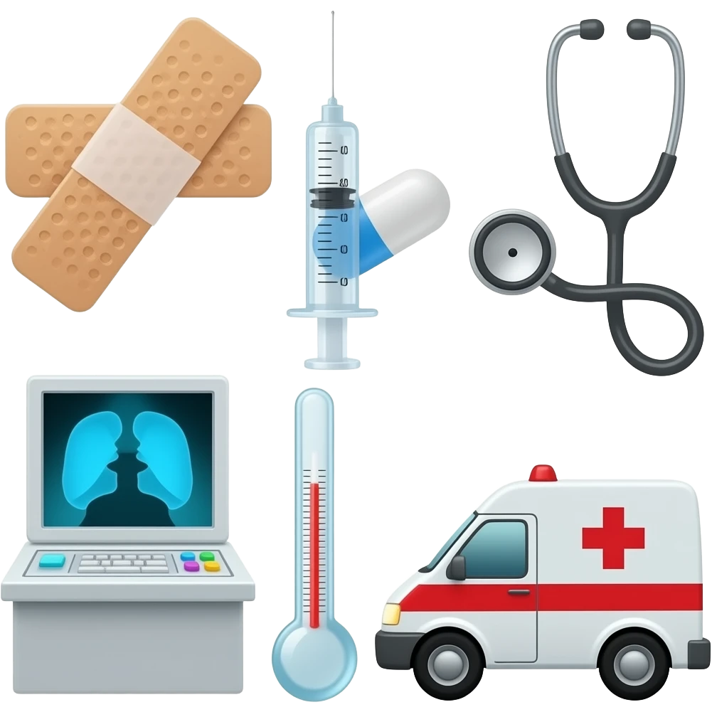 🩹💉💊🩺🩻🌡️🏥🚑 emoji