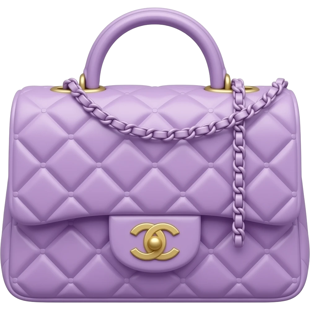 violet chanel bag emoji