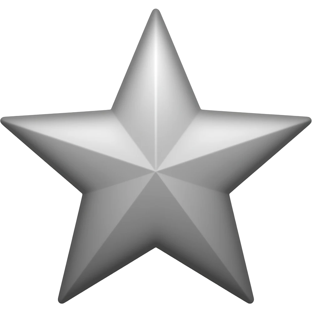 Estrella gris emoji