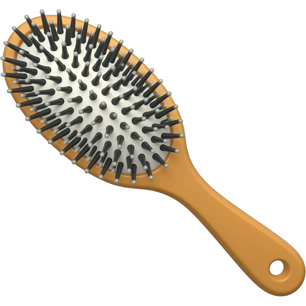 Hair brush emoji