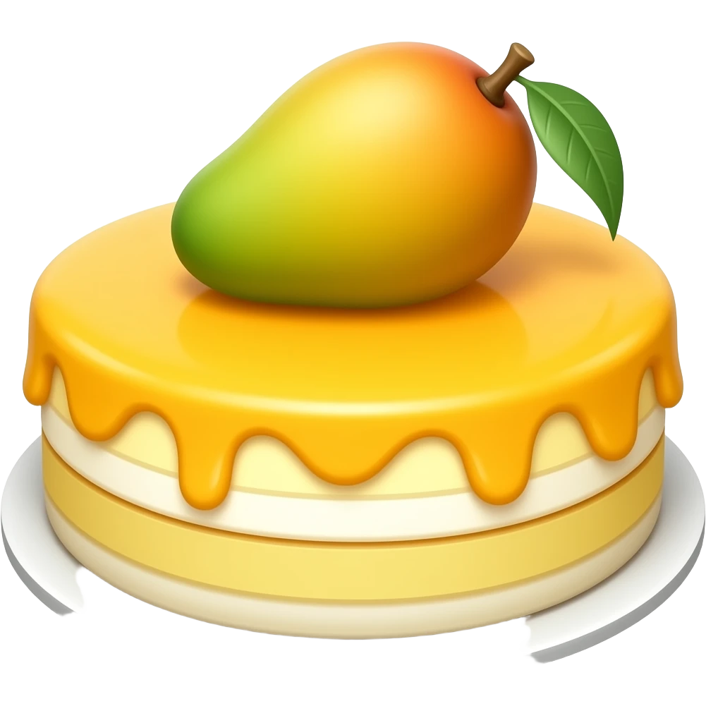 mango cake emoji