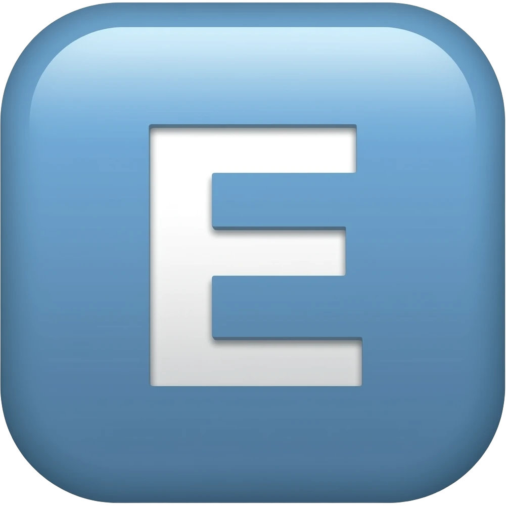 A e icon symbol emoji