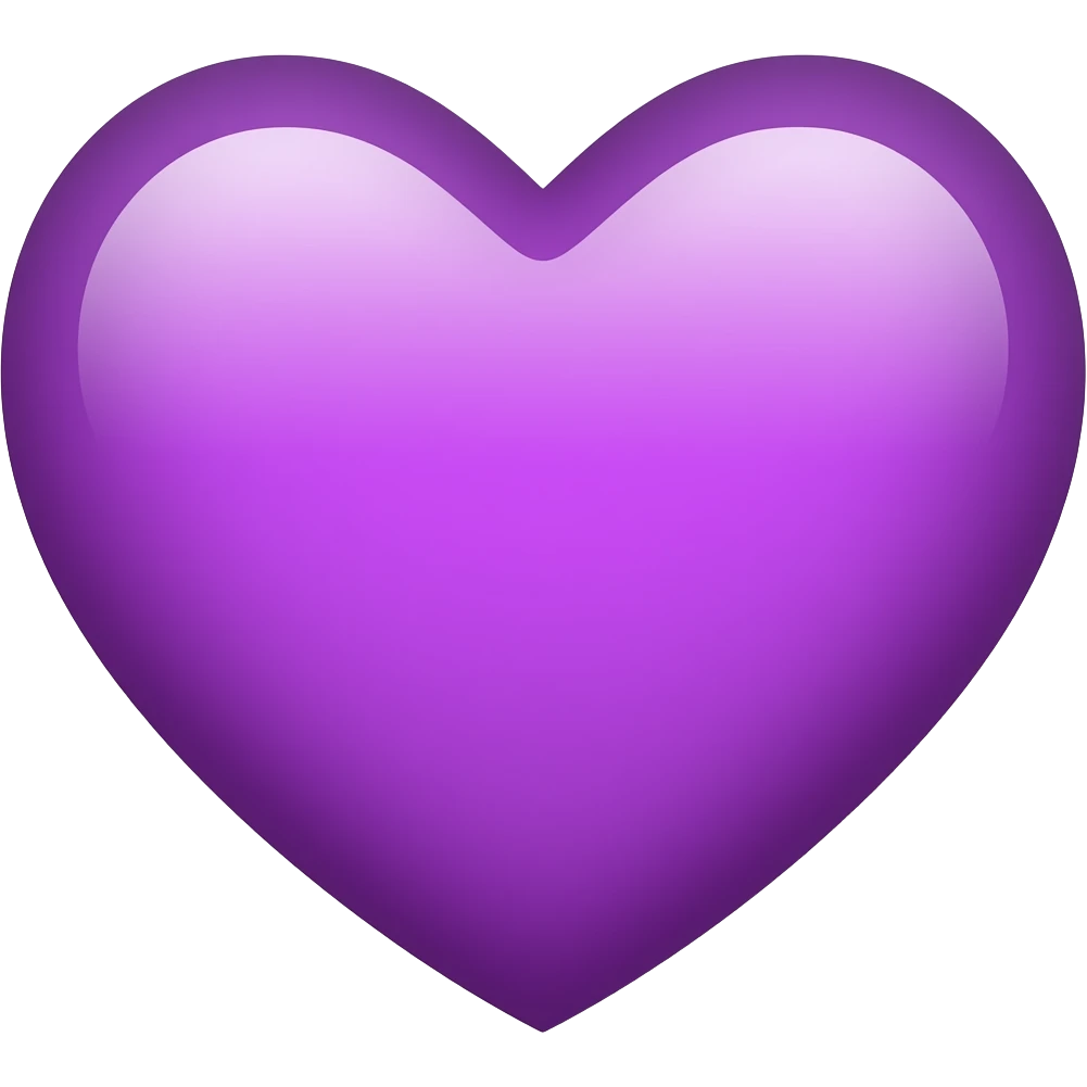 Inima mov emoji
