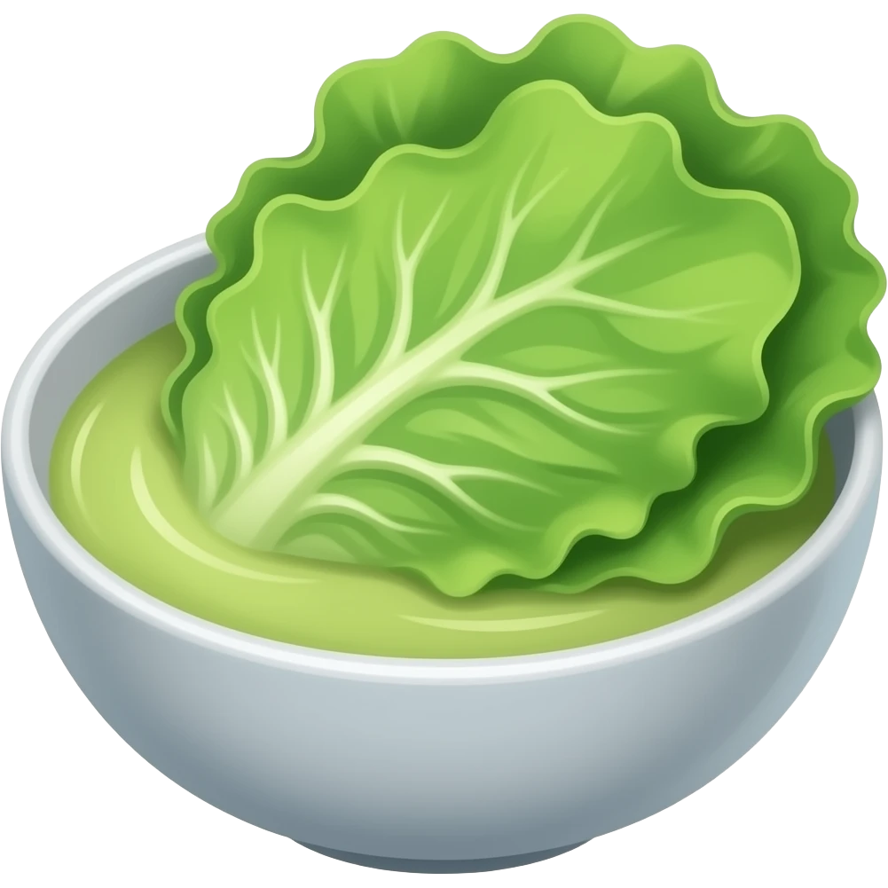 Lettuce soup emoji