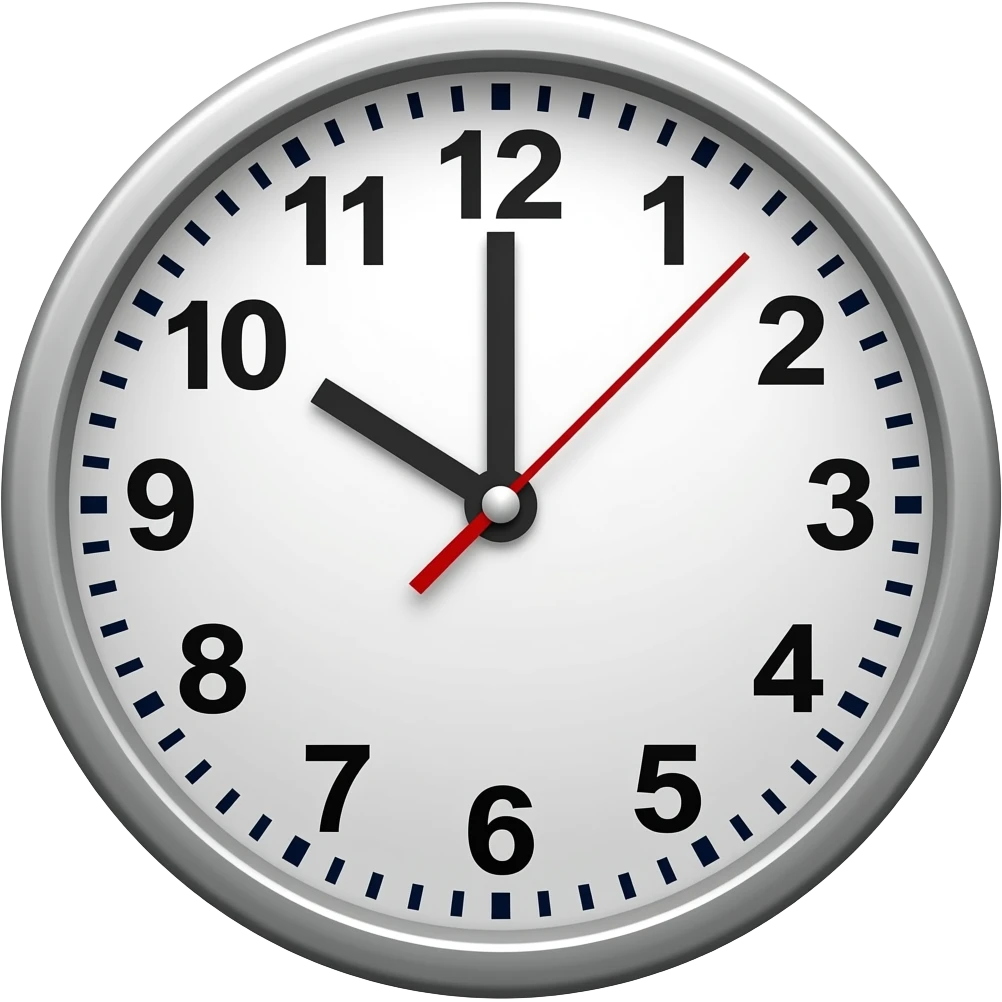 clock twelve o'clock emoji