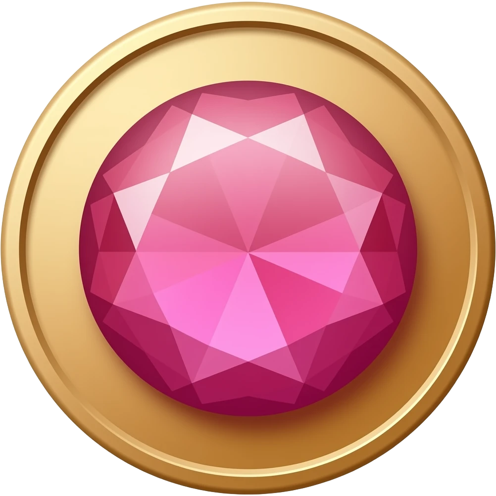 Ruby coin heads emoji