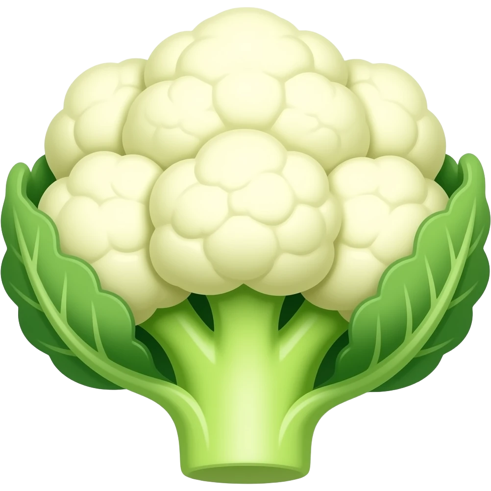 Cauliflower cartoon emoji