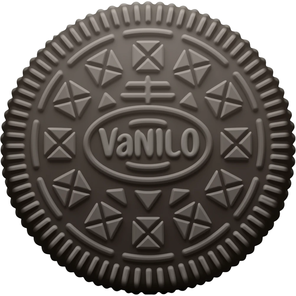Oreo Vanilla Cookie emoji
