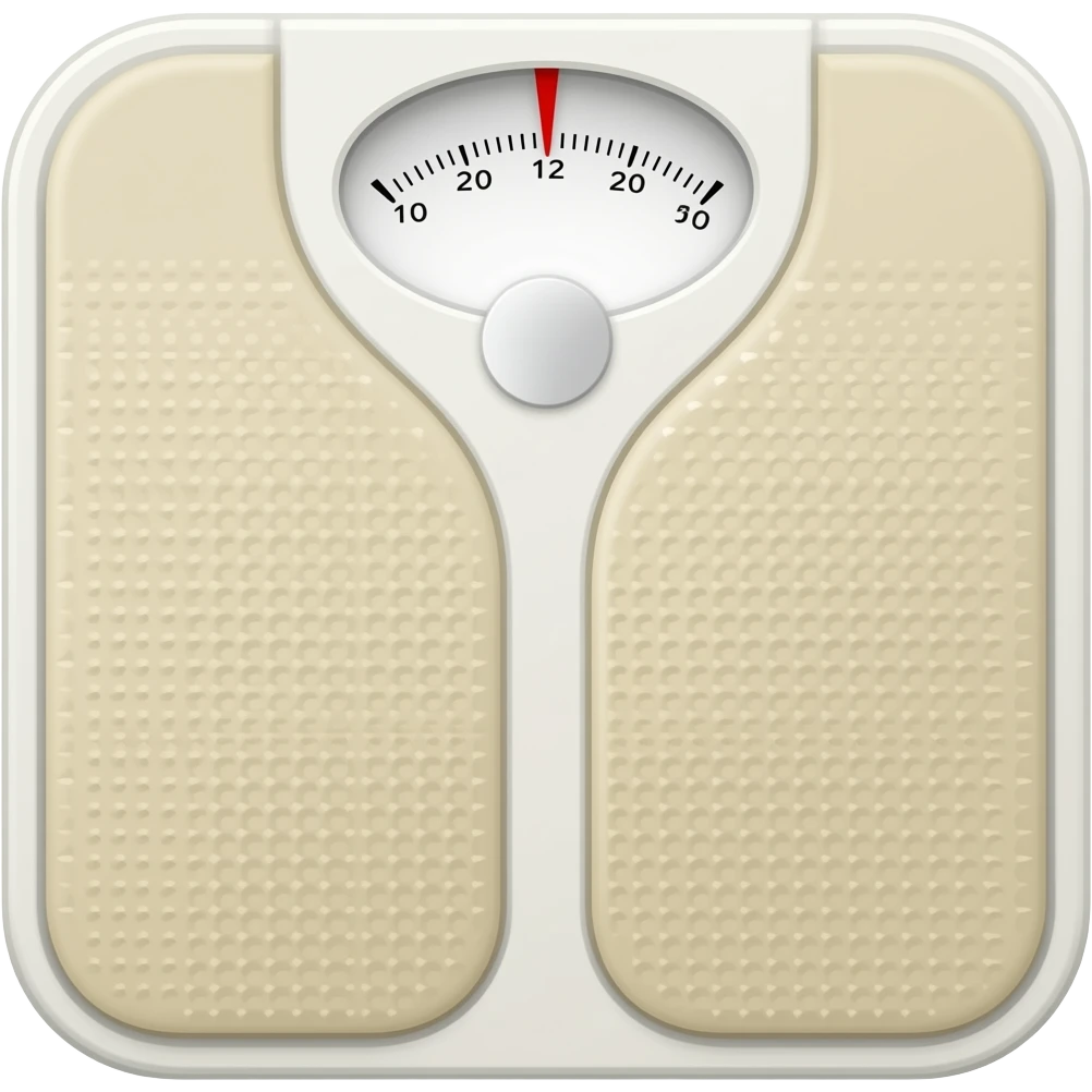 Light beige body weight scale emoji