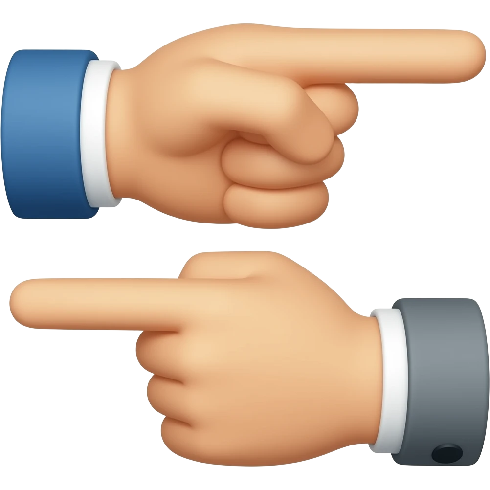 point right point left emoji