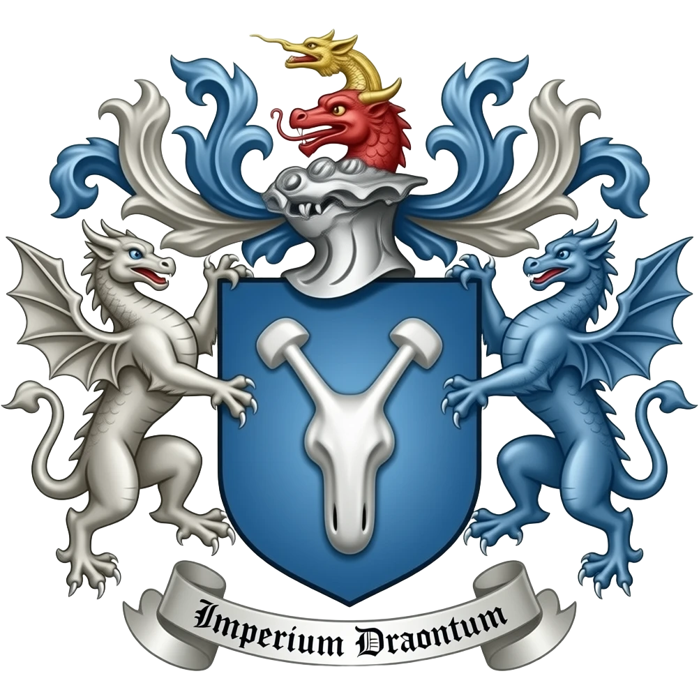 Phallic Coat of Arms of male dragons with the inscription: "Imperium Dracontum" emoji