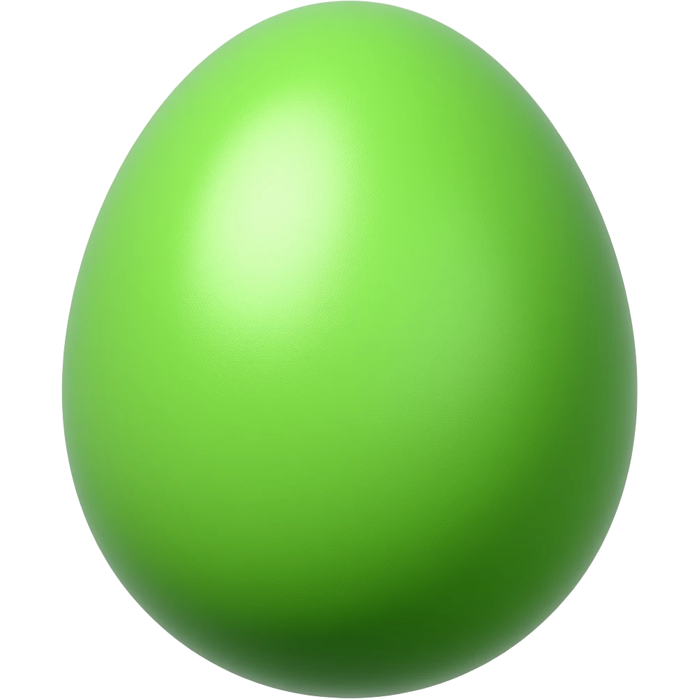 Green egg emoji