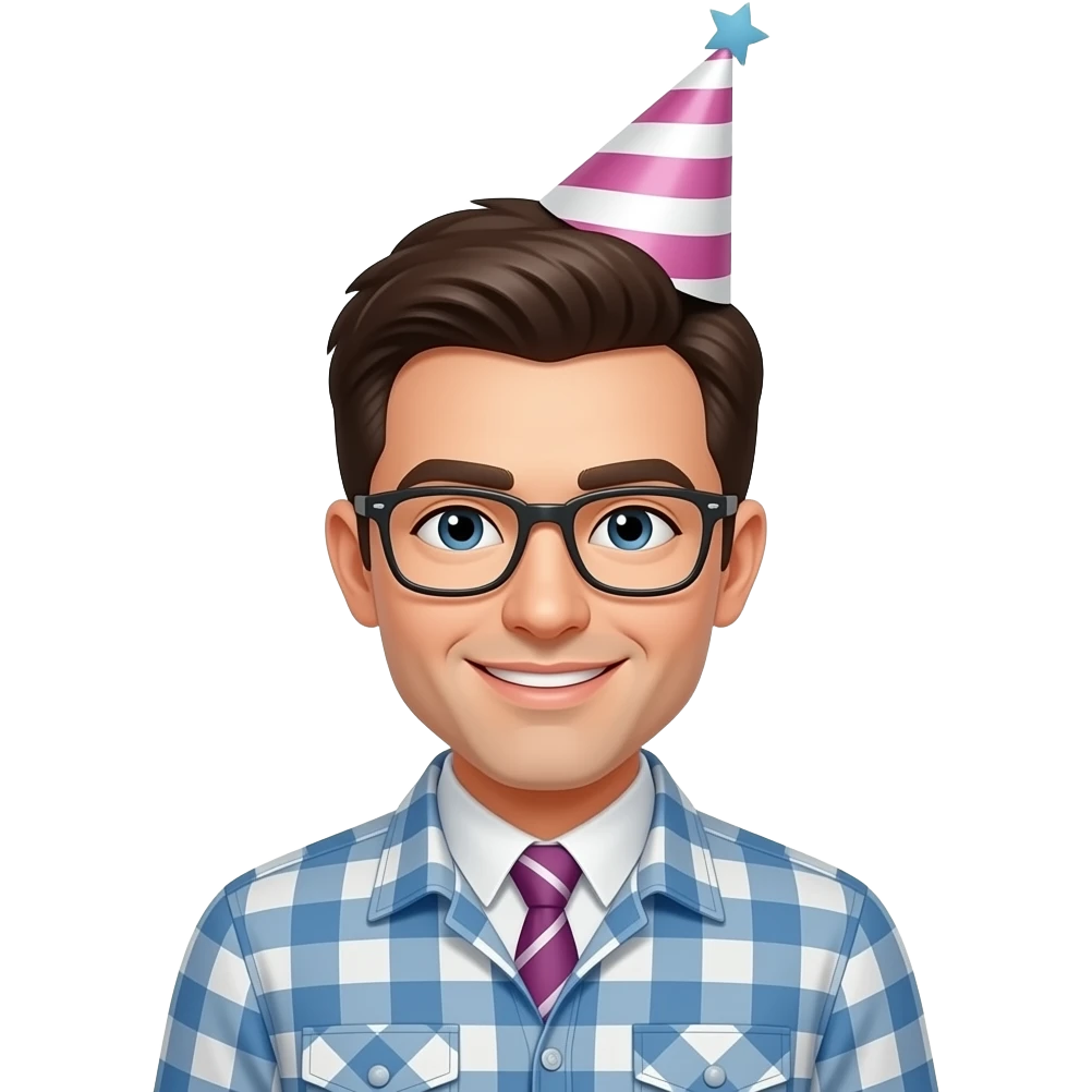 man with party hats emoji