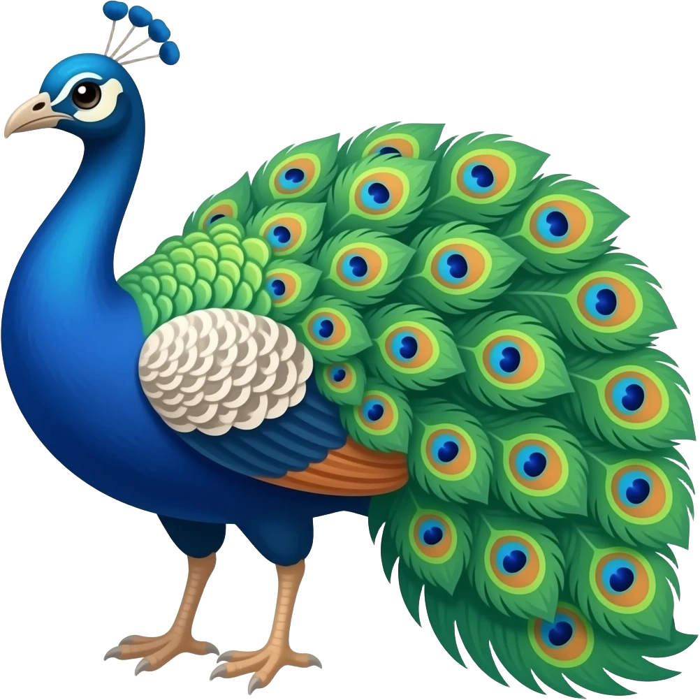 peacock emoji