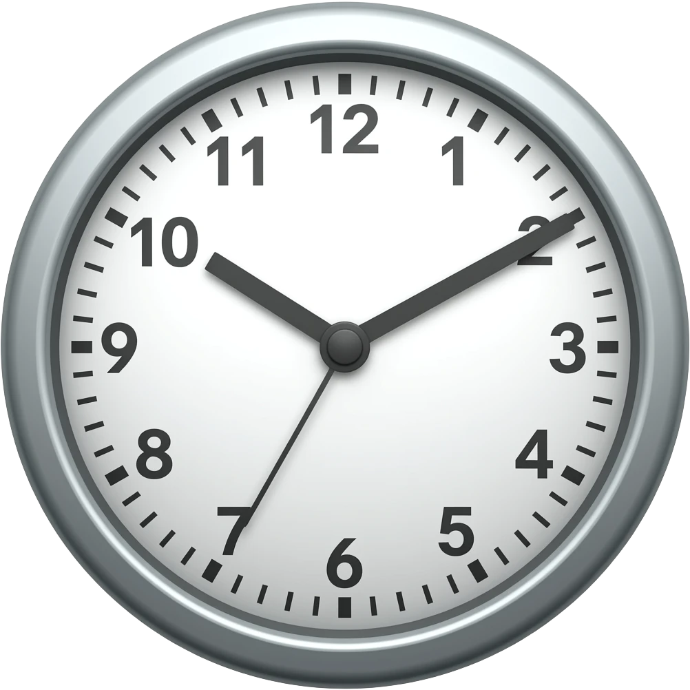 horloge emoji