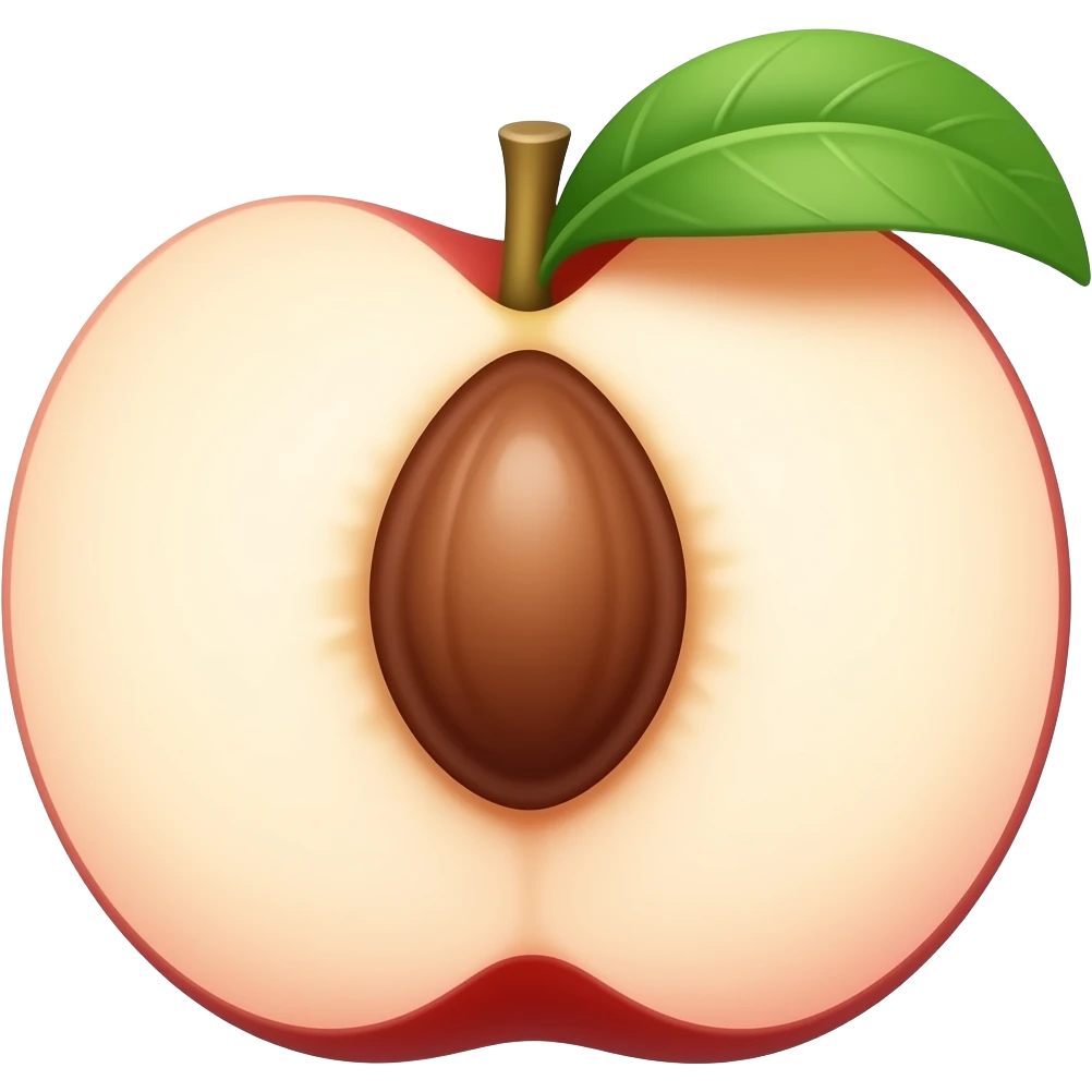 white peach emoji