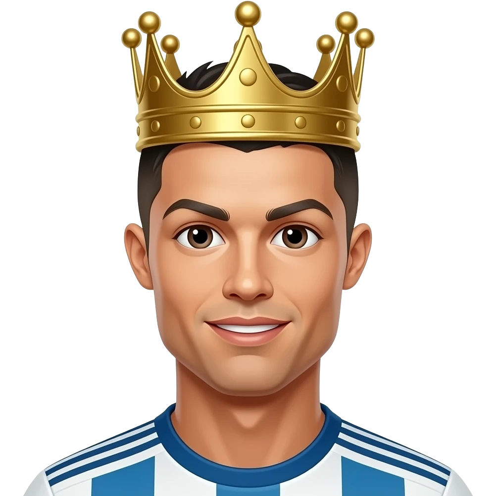 Ronaldo with crown emoji