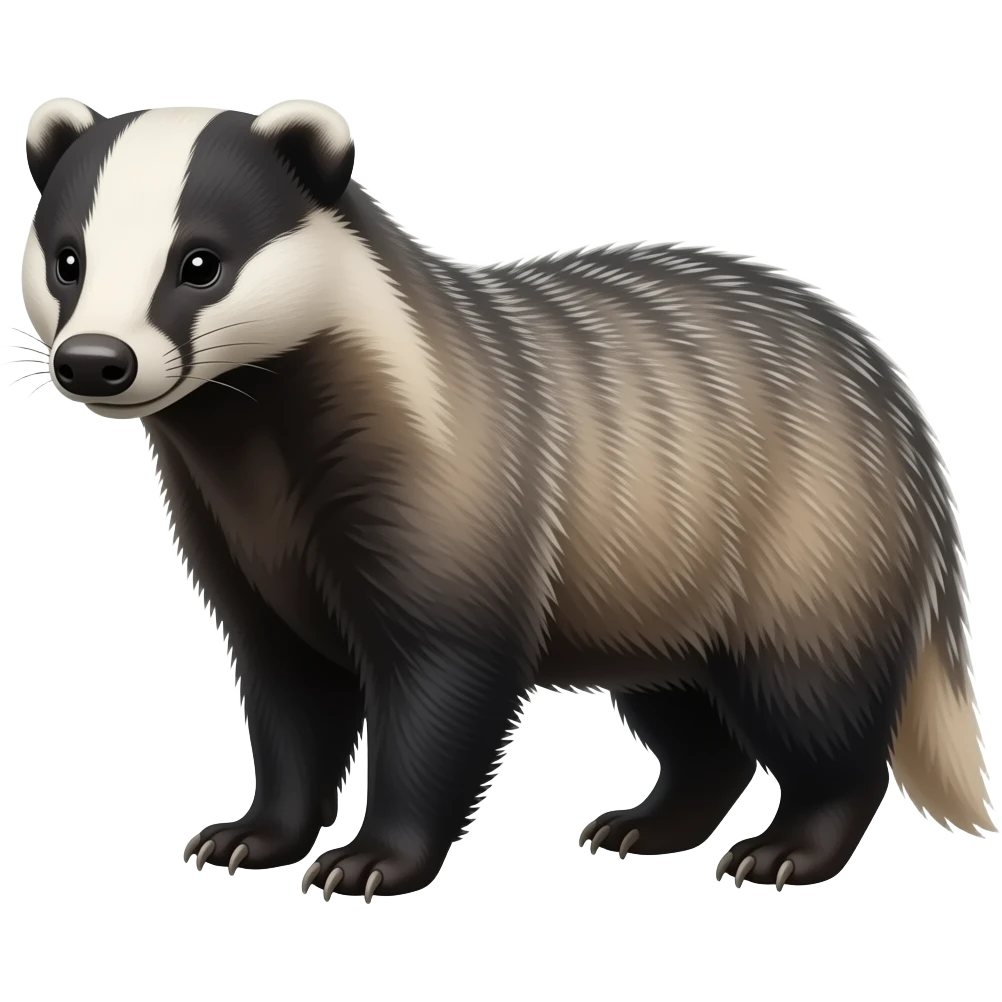 North american badger emoji