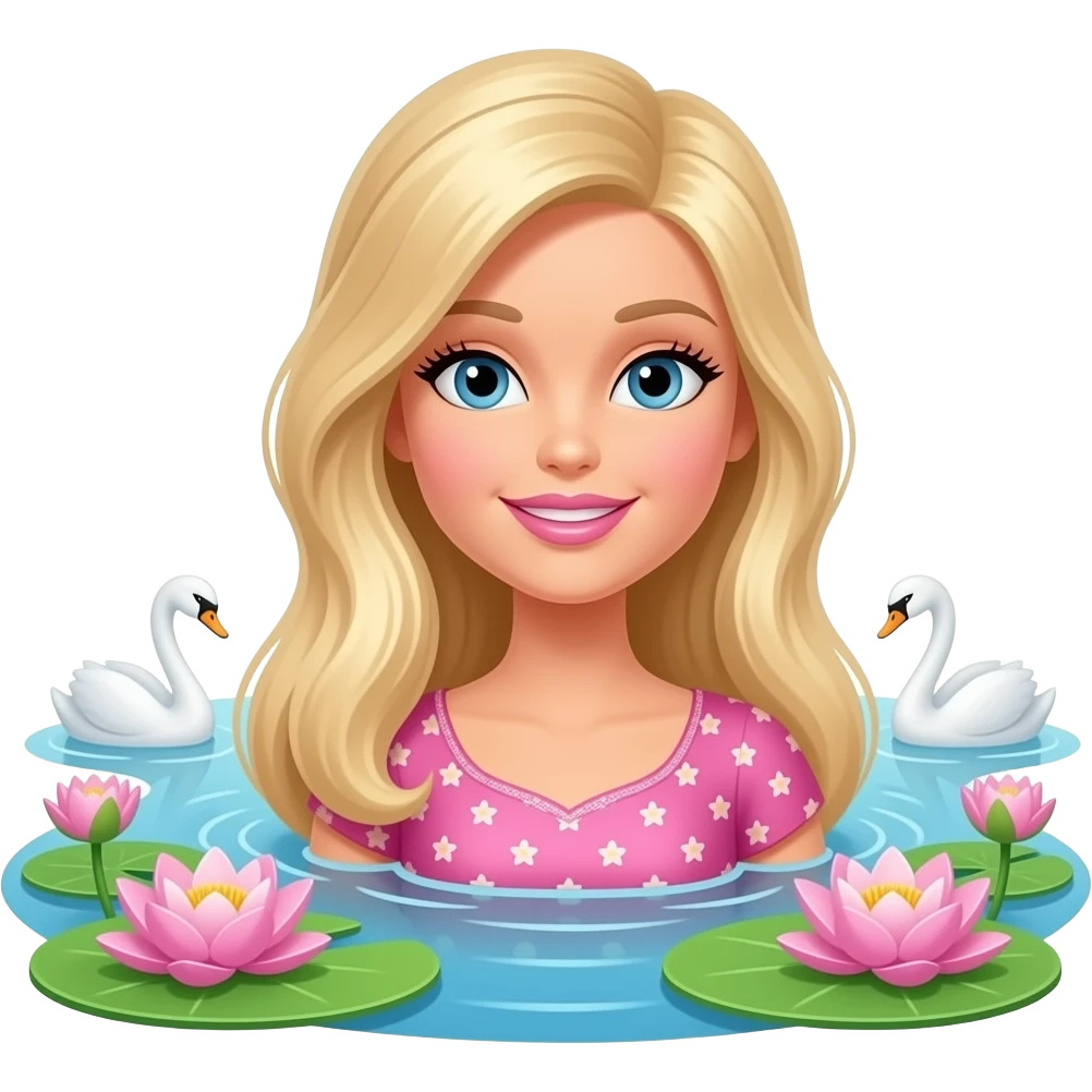 استیکره باربی انیمیشن دریاچه قو رو میخوام emoji