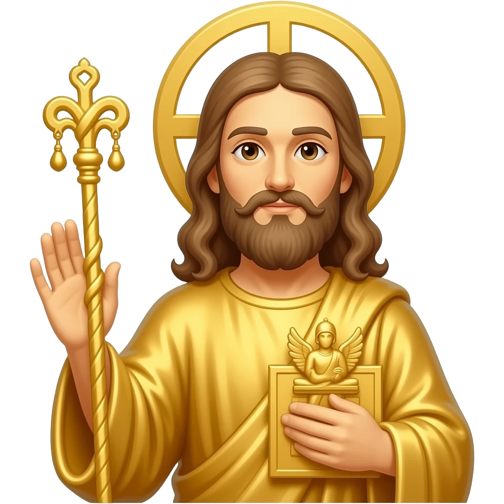 LDS Gold angel Moroni statue emoji