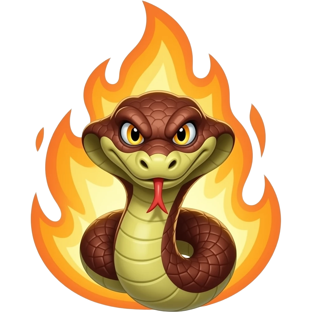 flaming snakeman emoji