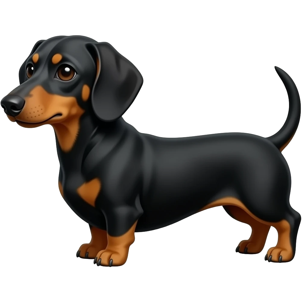 perro salchicha con cruz emoji