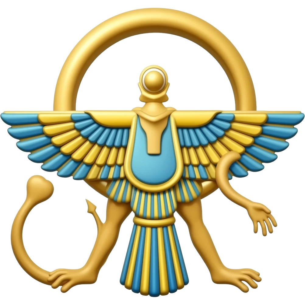 نماد فروهر زرتشت emoji