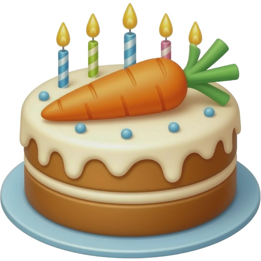 Birthday Carrot Cake emoji
