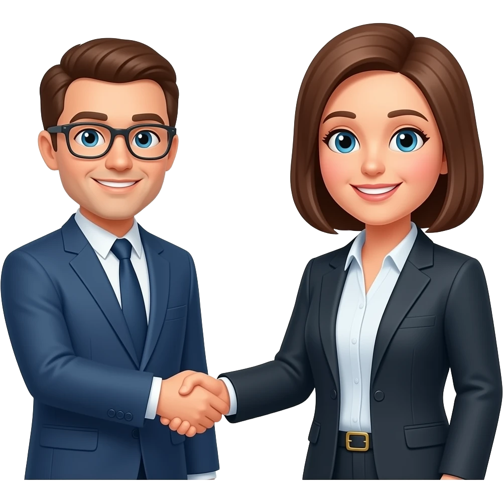 Customer handshake emoji