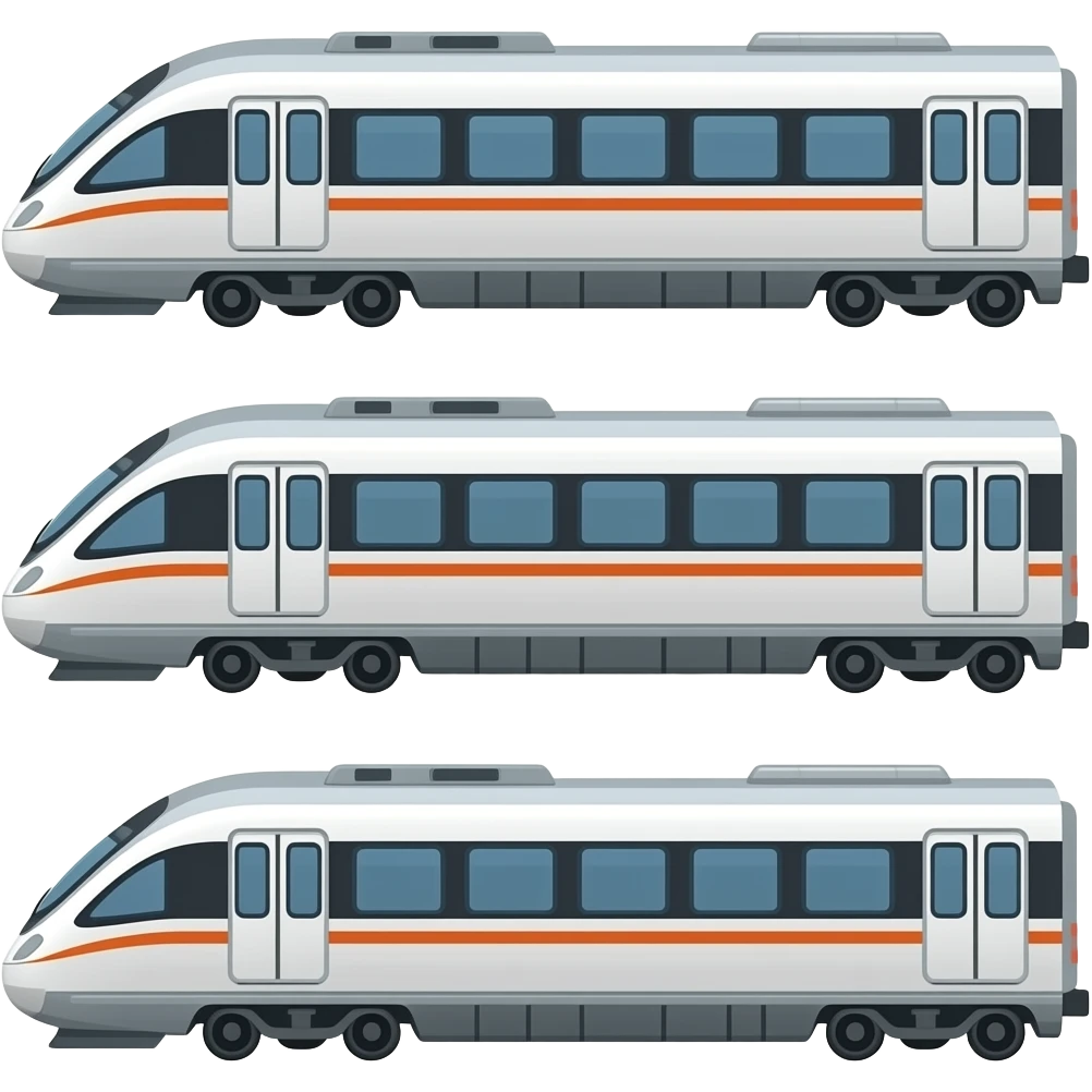 🚄🚃🚃🚃 emoji