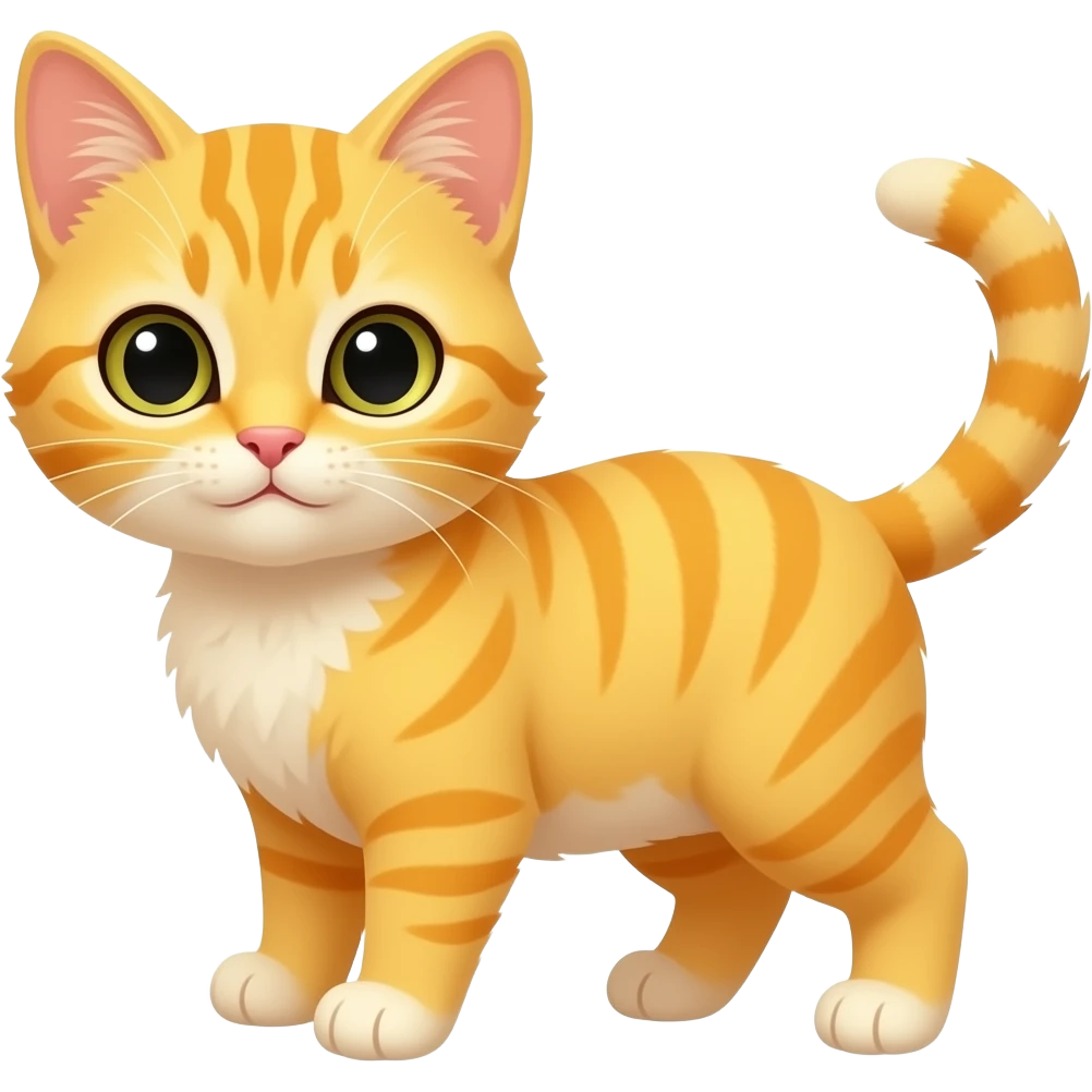 Yellow kitten emoji