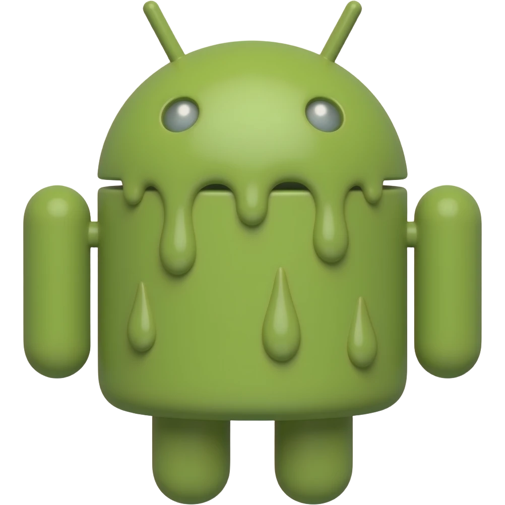 Rosto derretendo muito Android emoji