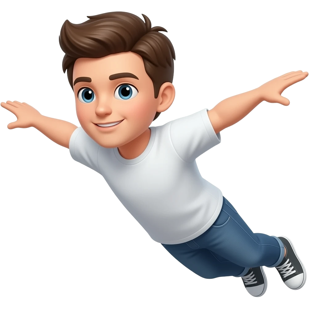 Make this person fly emoji