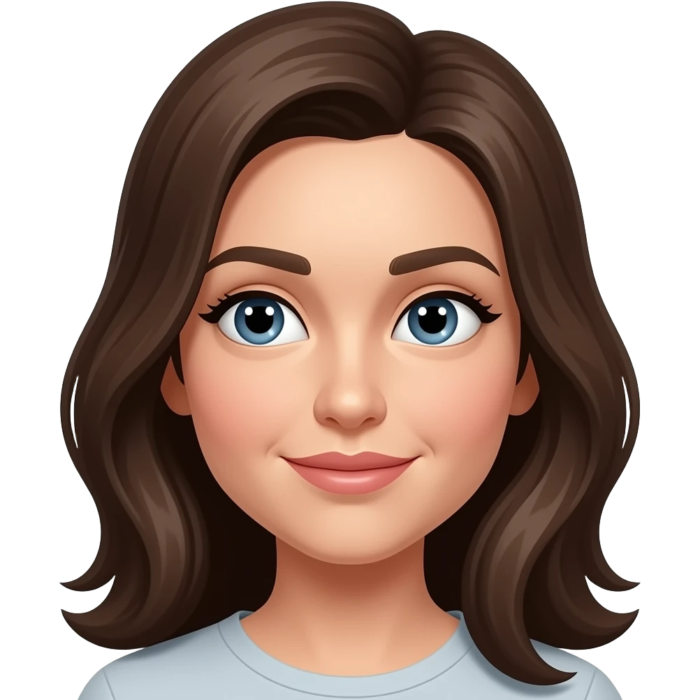 A woman looking to the left with her eyes emoji