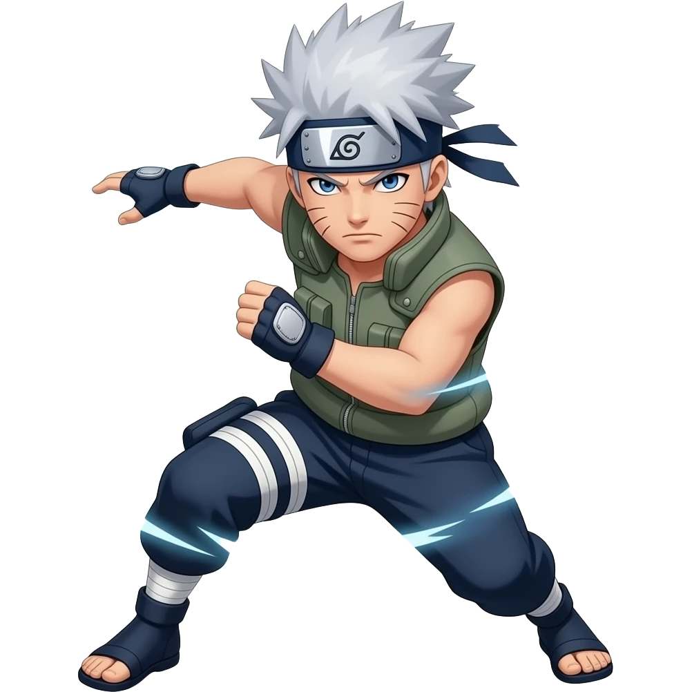 Sasuke uchiha doing chidori adult emoji