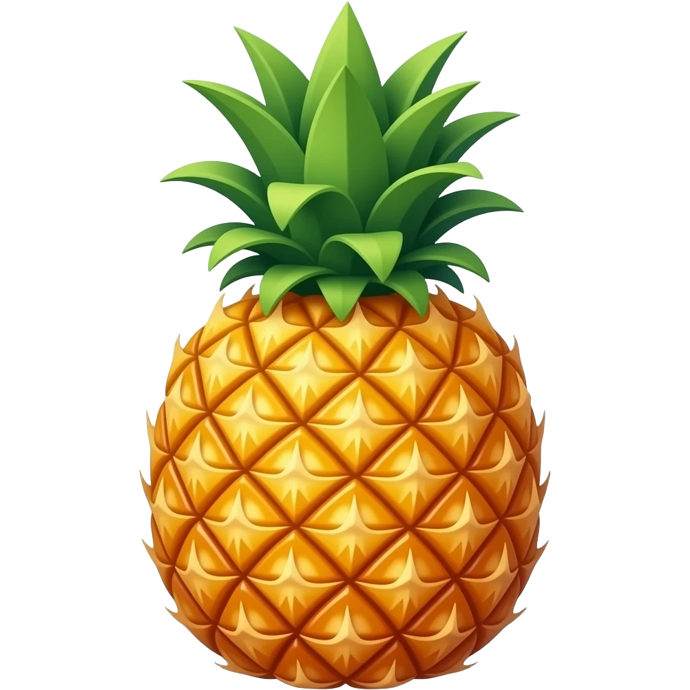 Pineapple fruit emoji