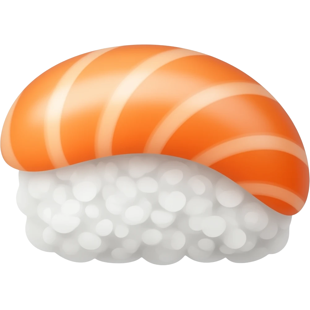 Salmon + Rice sushi emoji