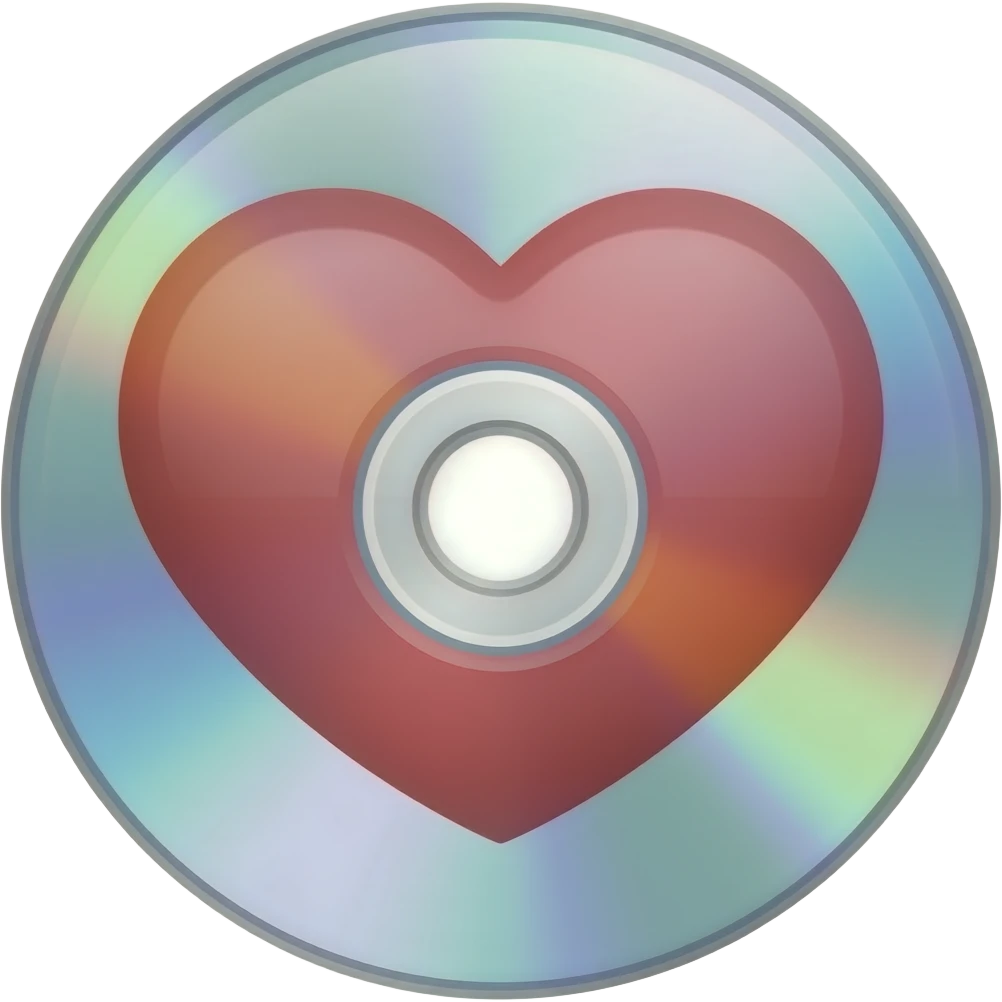💿+❤️ именно ❤️ с цветом 💿 emoji