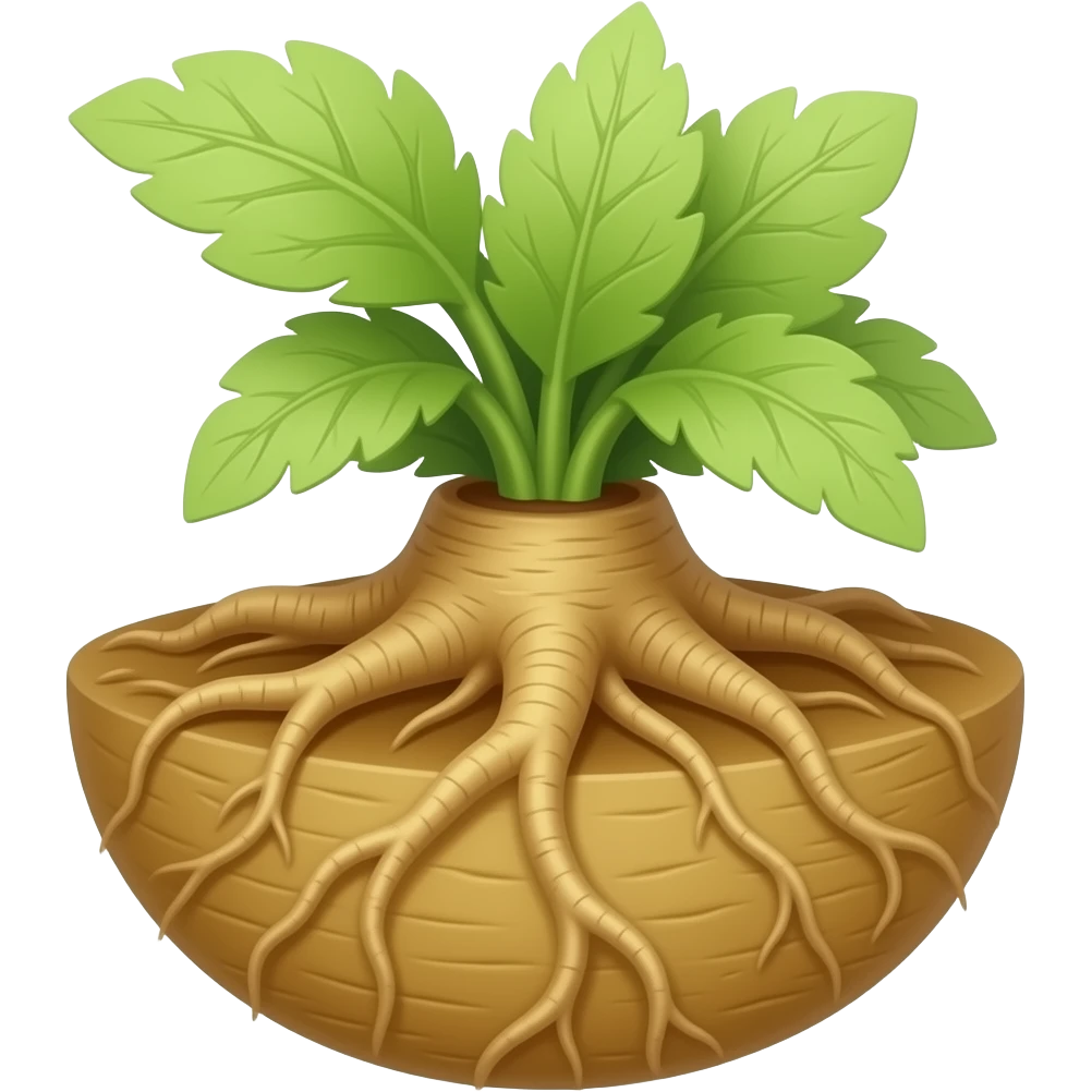 una raiz emoji