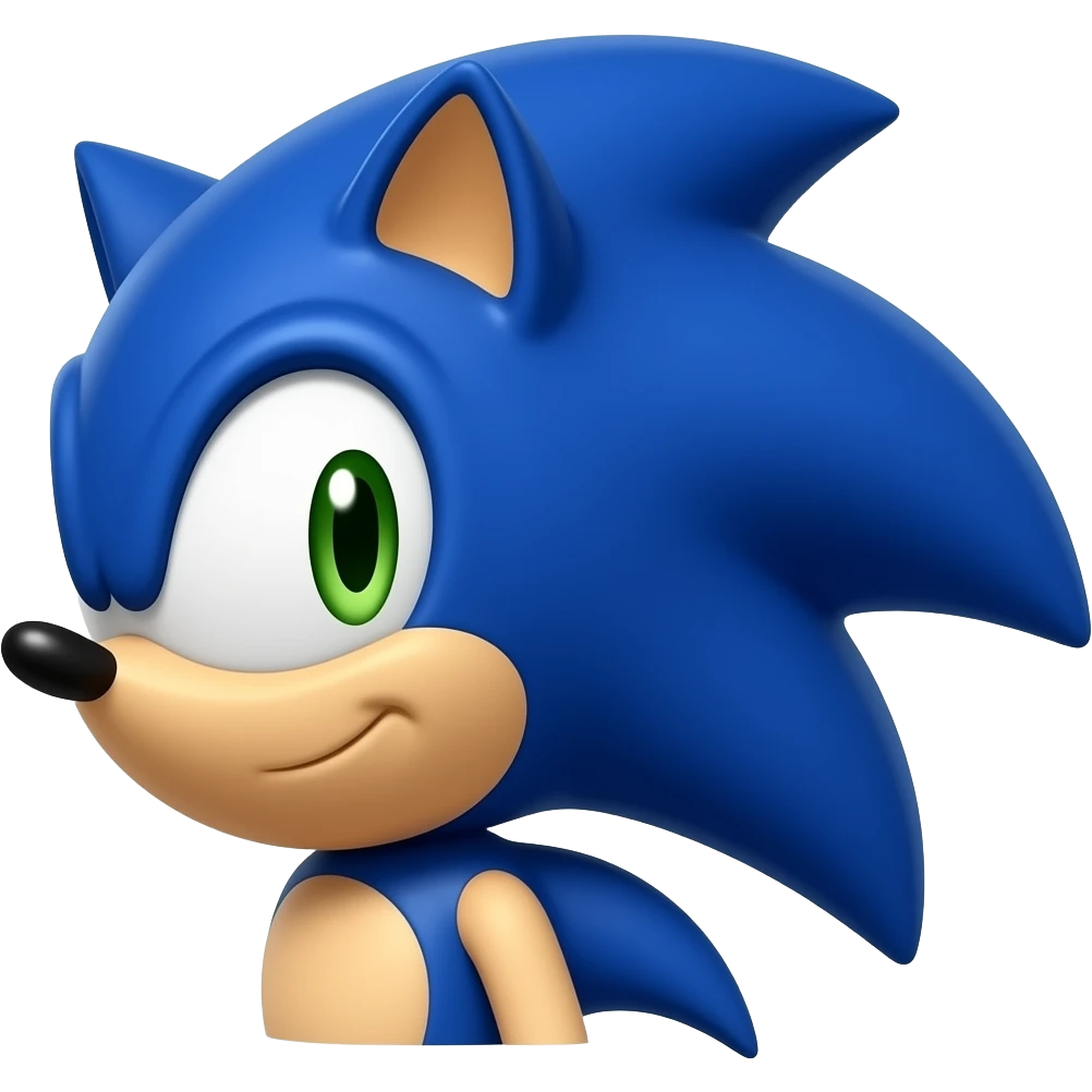 sonic head back emoji