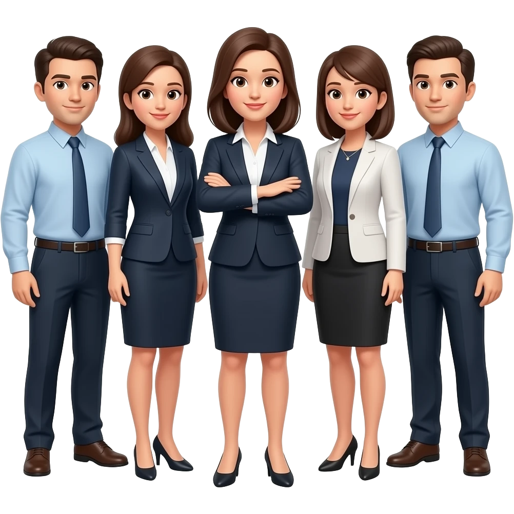 Leader coaching her team emoji