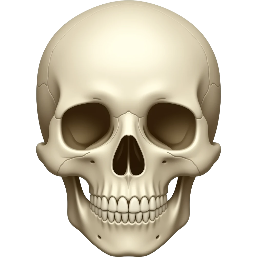 Une tête de mort emoji