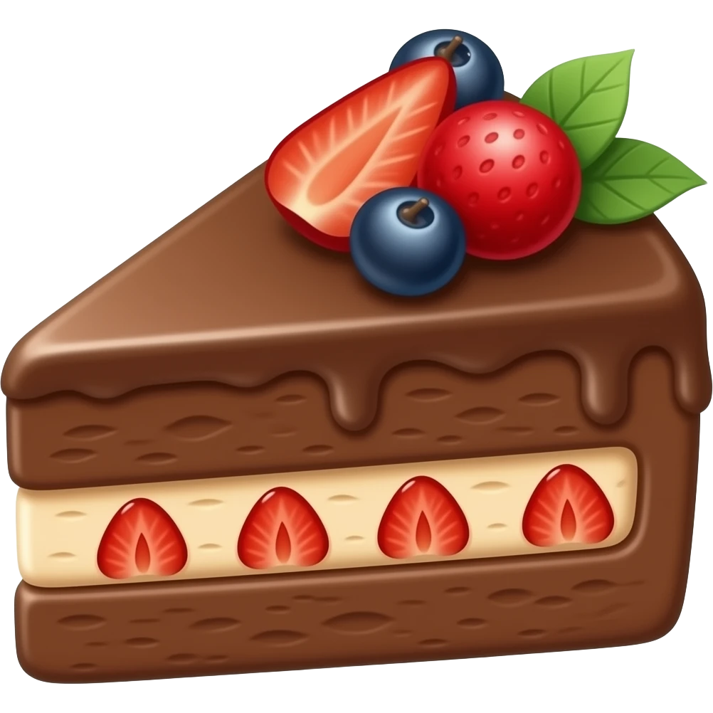 schoko frucht cake emoji