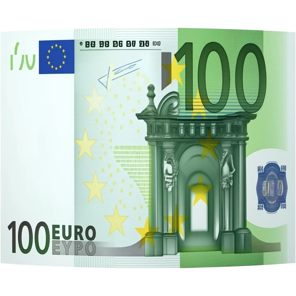 100€ One banknote emoji