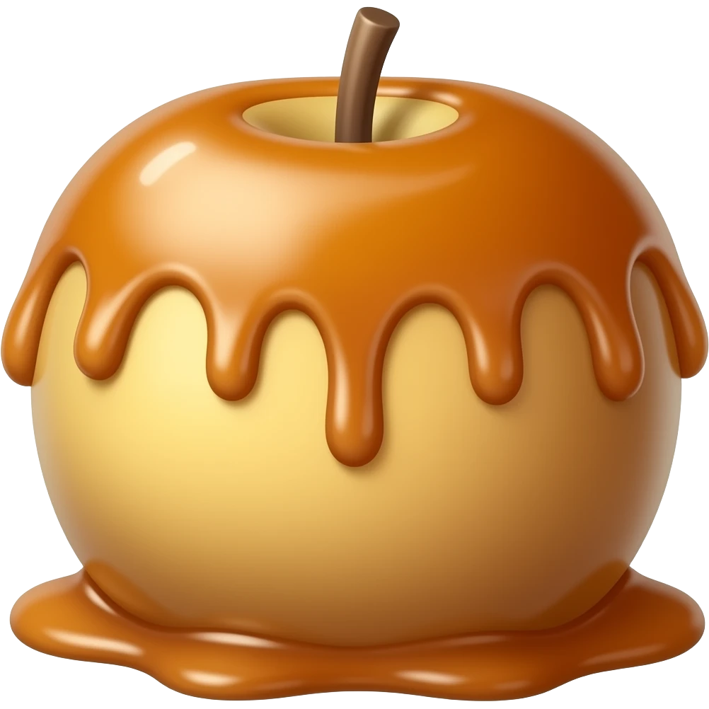 Caramel Apple on a stick emoji