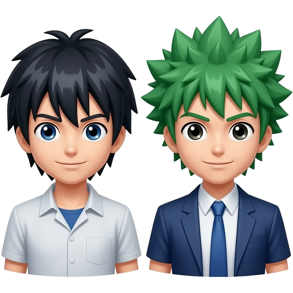 Gon Freecss and killua zoldyck from Hunter x Hunter emoji