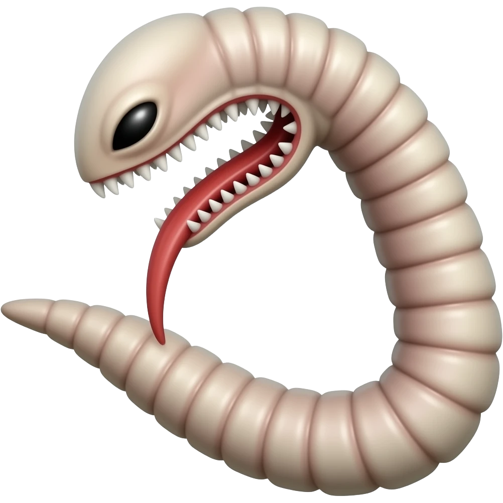 aliens chestburster worm emoji