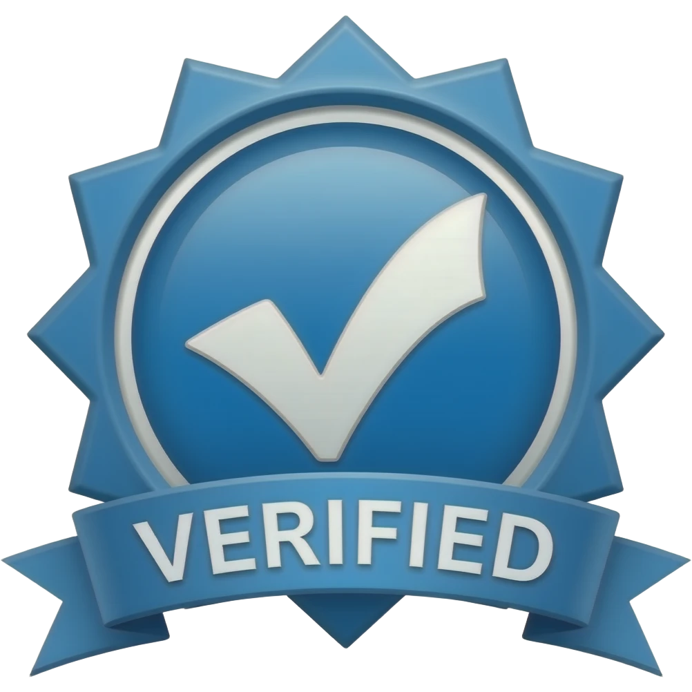 Insignia de verificado color azul emoji
