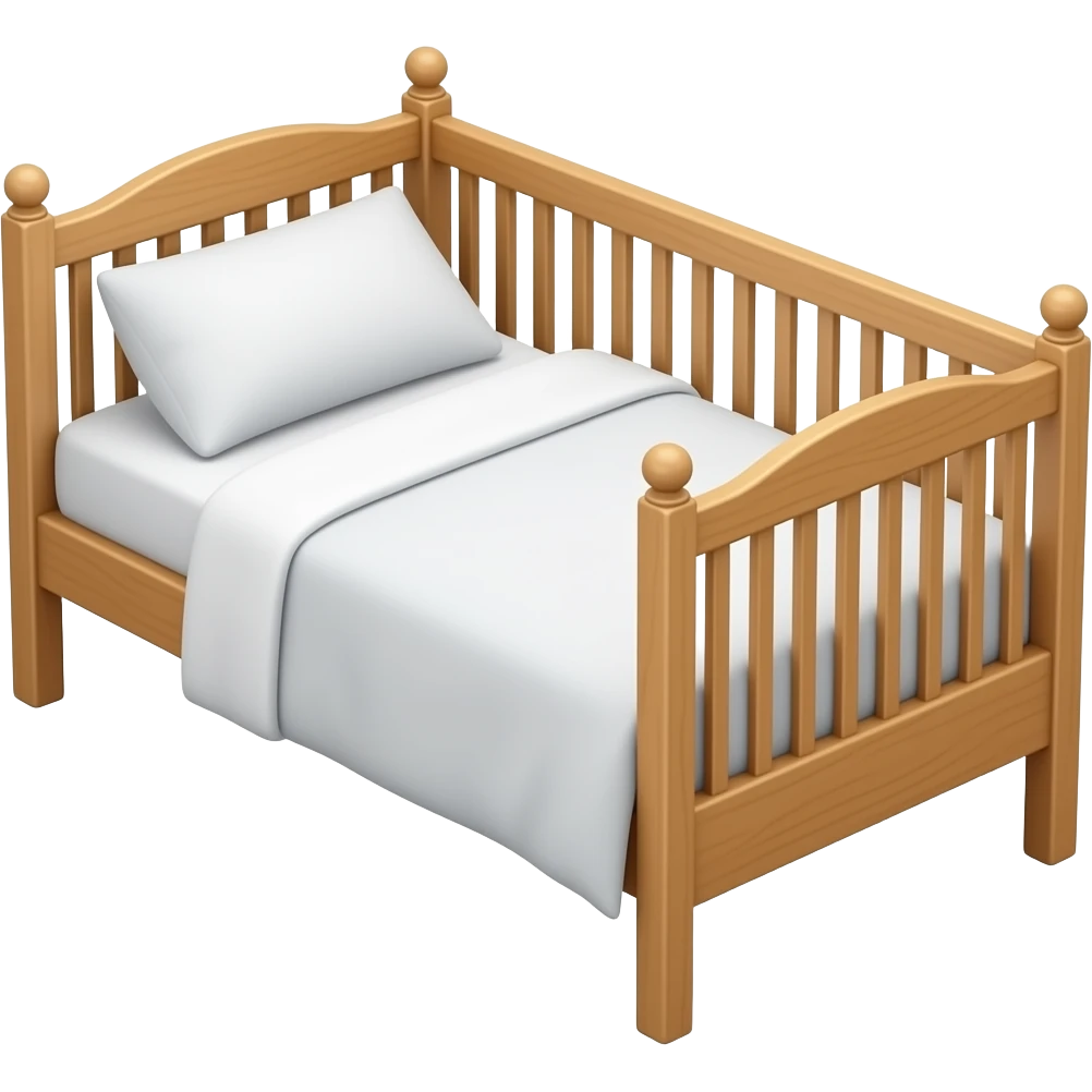 unfolded cot bed emoji